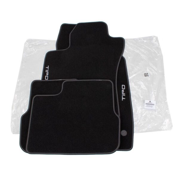 Set tappetini moquette nero originale accessori Fiat Tipo II (356) 4 porte 50927902 - immagine 2